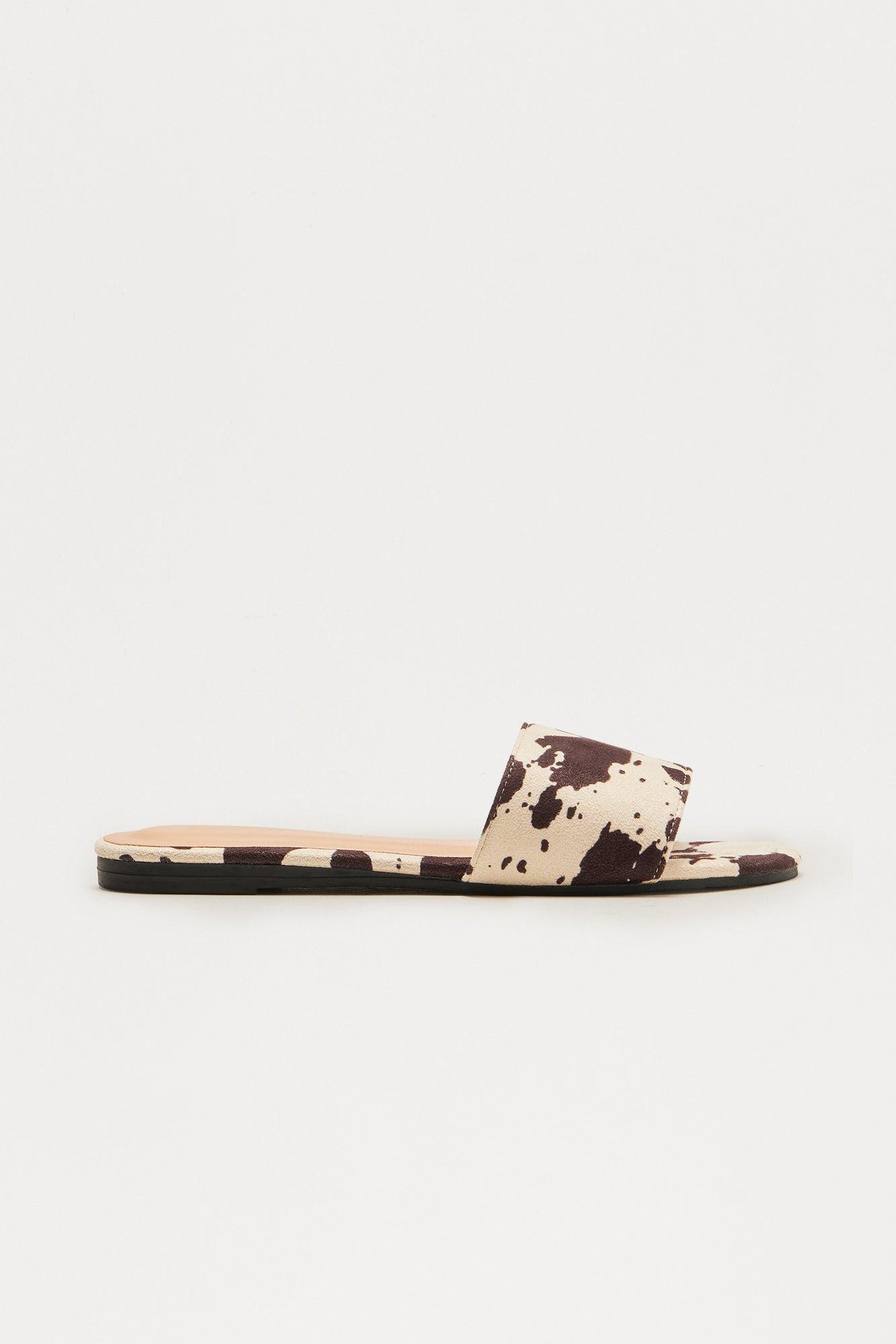 Jovan Animal Print Sandals - Brown Combo Product Image