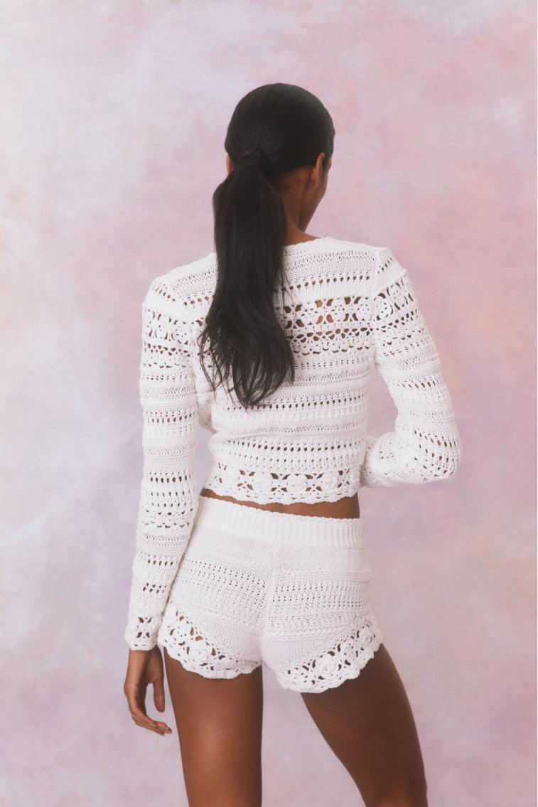 Middleton Cotton Crochet Cardigan Product Image