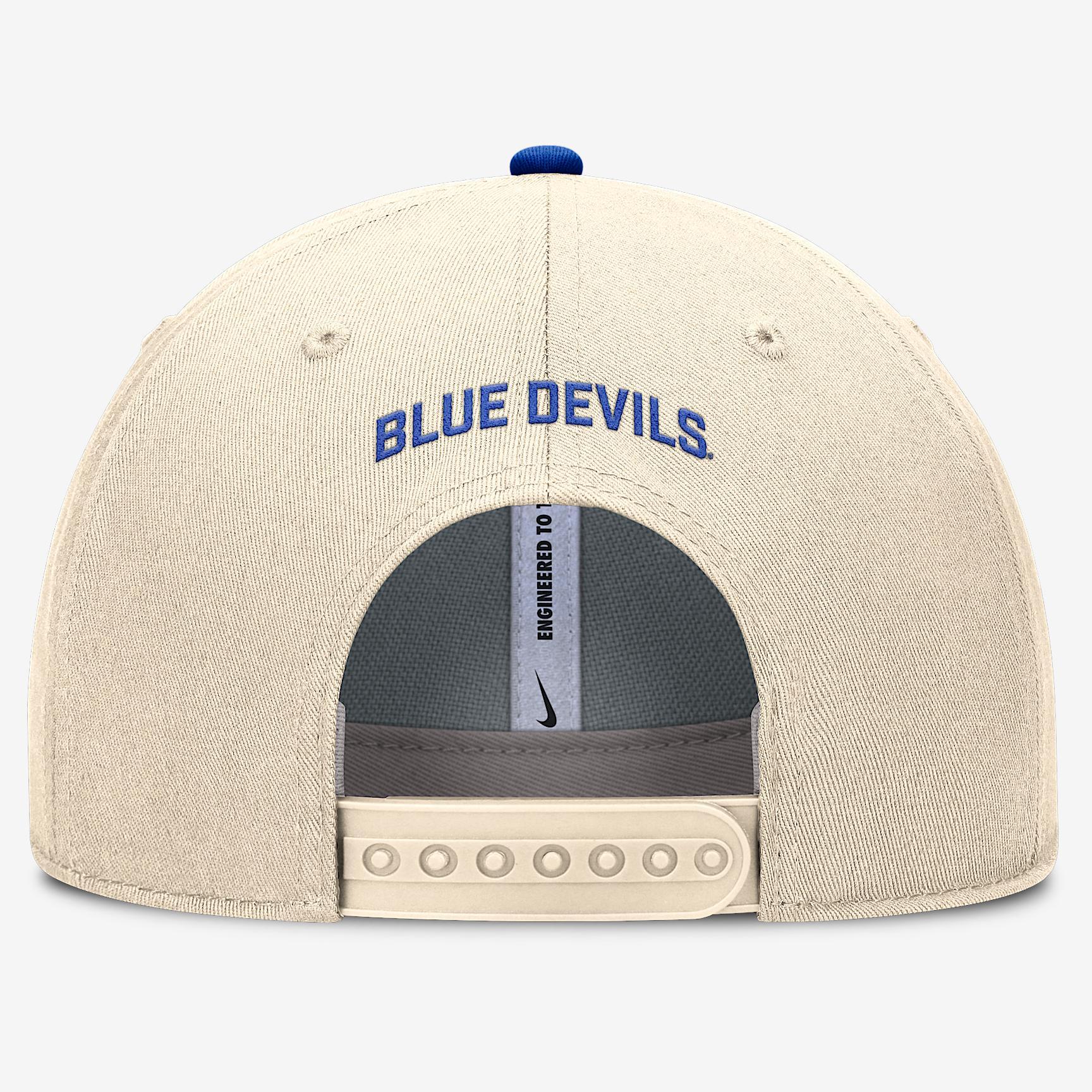 Duke Primetime Rise Men's Nike Dri-FIT College Trucker Adjustable Hat Product Image