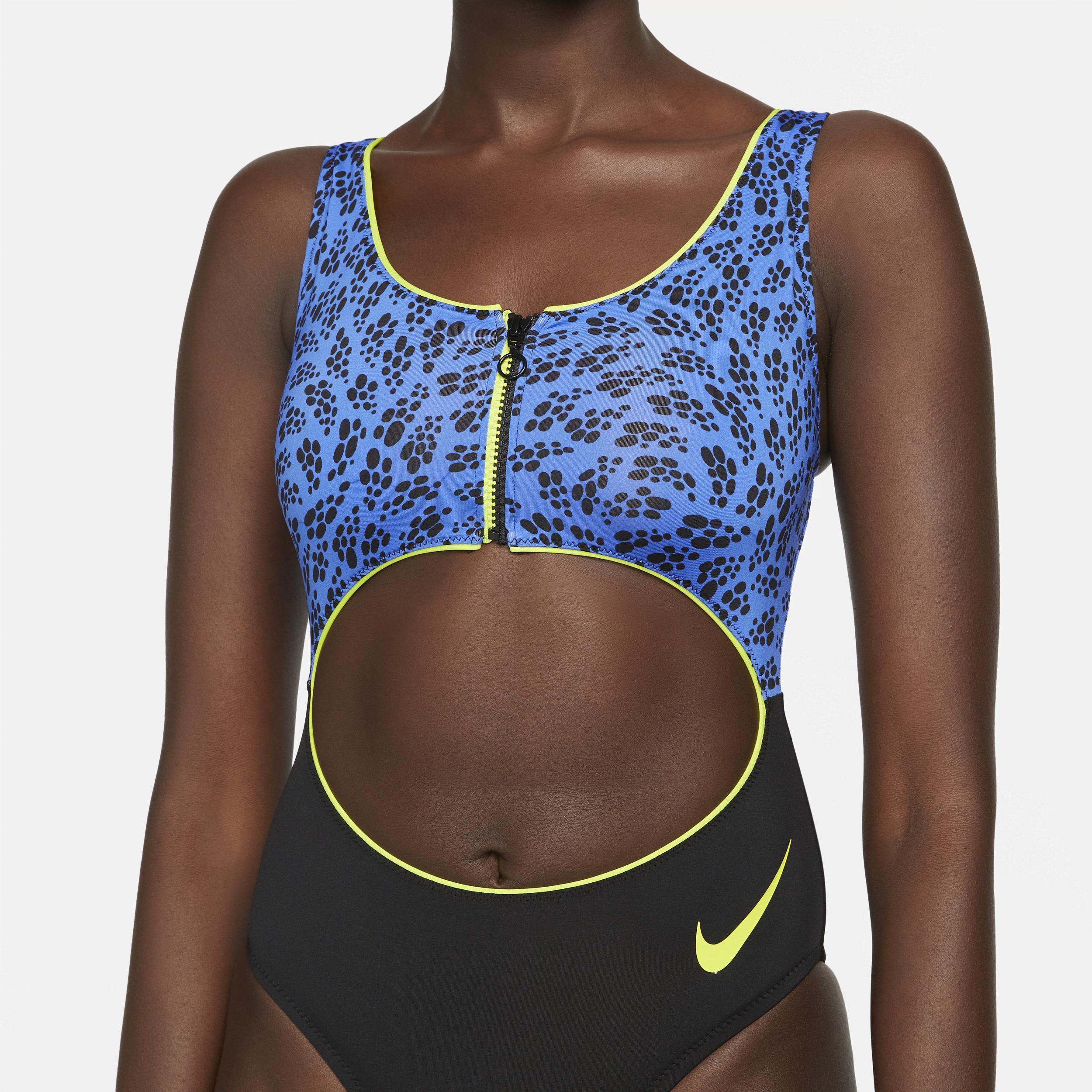 Nike Women's Party Dots Cutout One-Piece Swimsuit Product Image