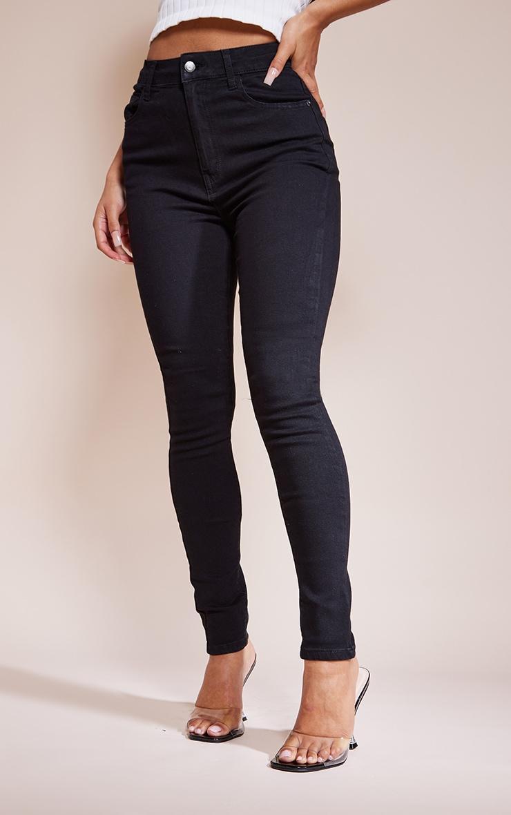 Black 5 Pocket Skinny Jeans Product Image