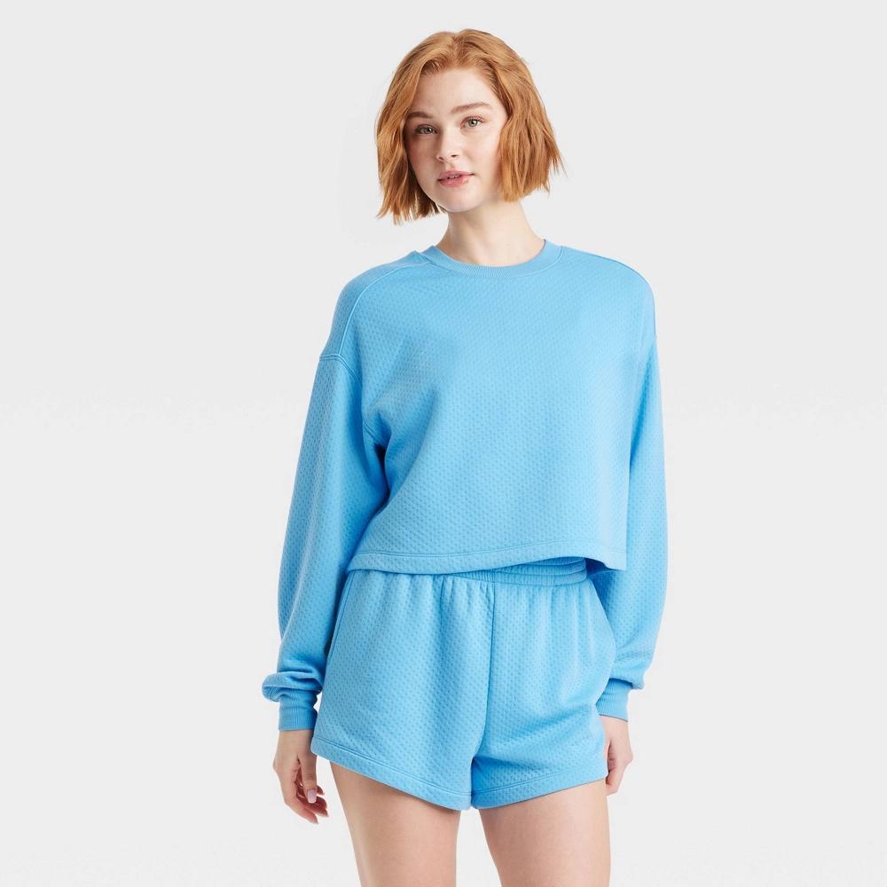 Women's Pointelle Lounge Sweatshirt - Colsie™ Product Image