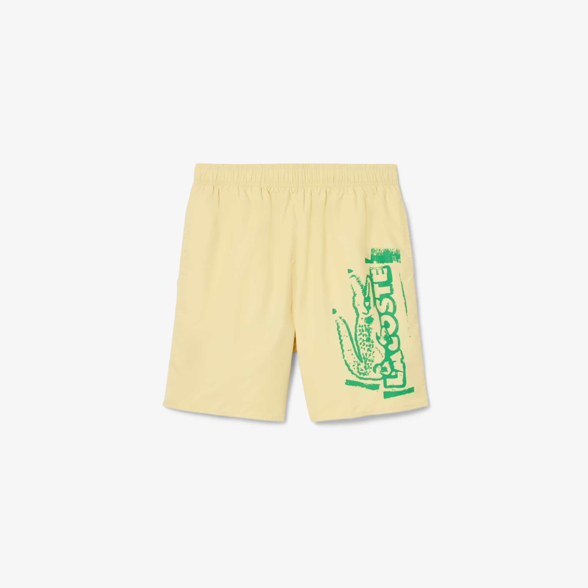 Long Branded Swim Trunks Product Image