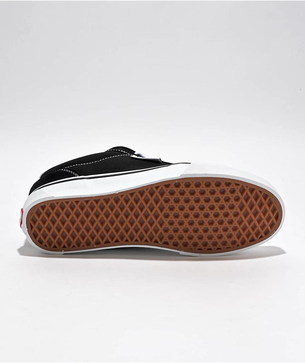 Vans Chukka Push Black & White Skate Shoes Product Image