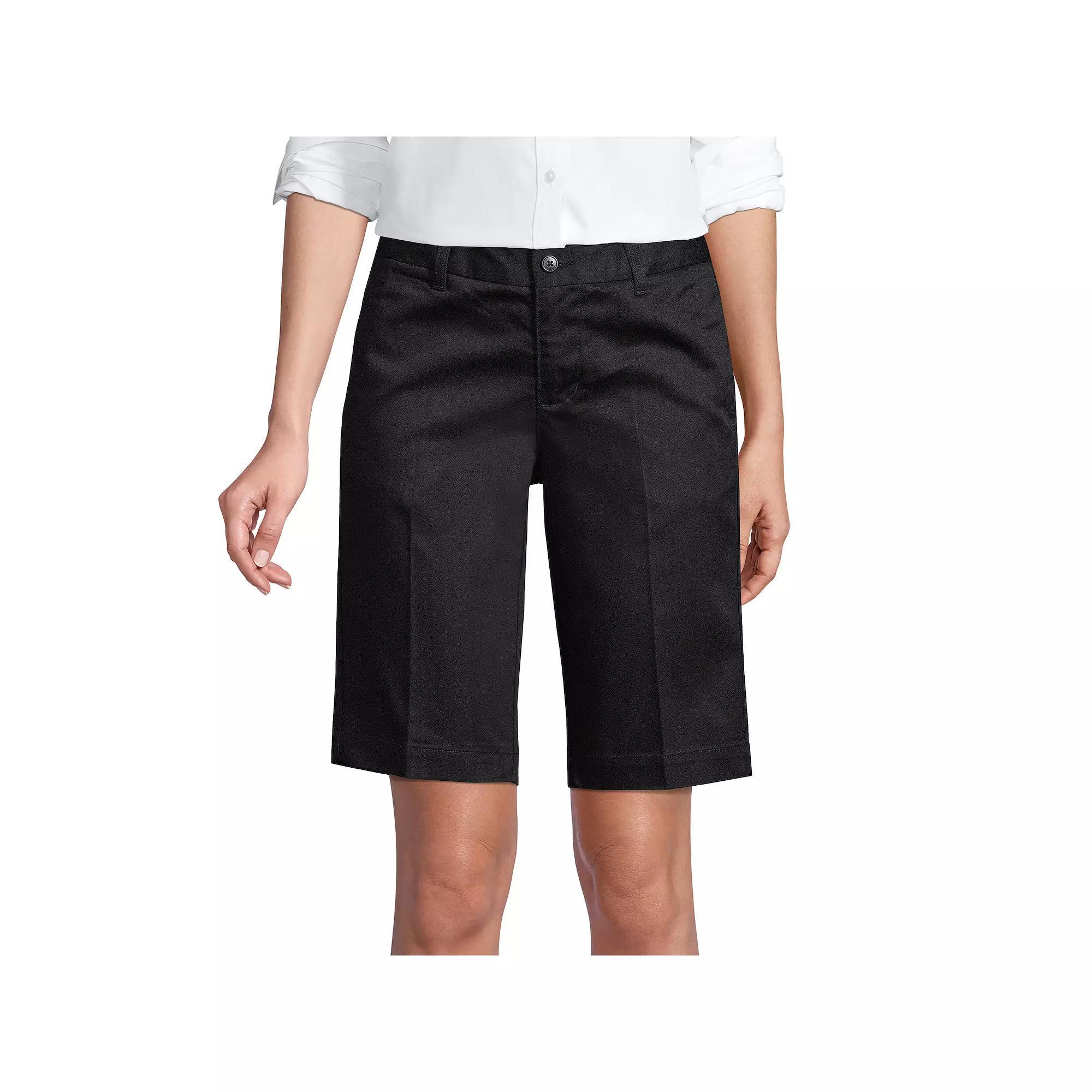Women's Lands' End Front Blend Chino Shorts,  Product Image