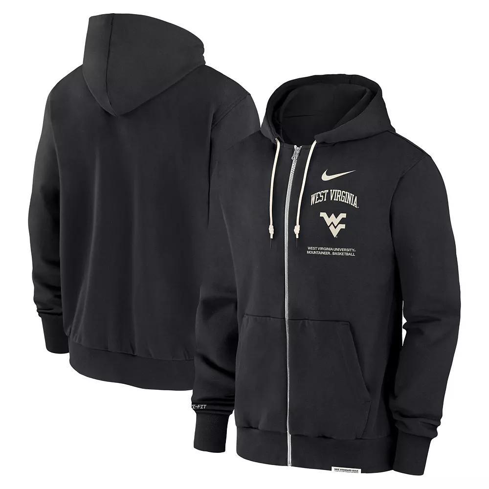 Men's Nike Black West Virginia Mountaineers On-Court Performance Full-Zip Hoodie,  Product Image