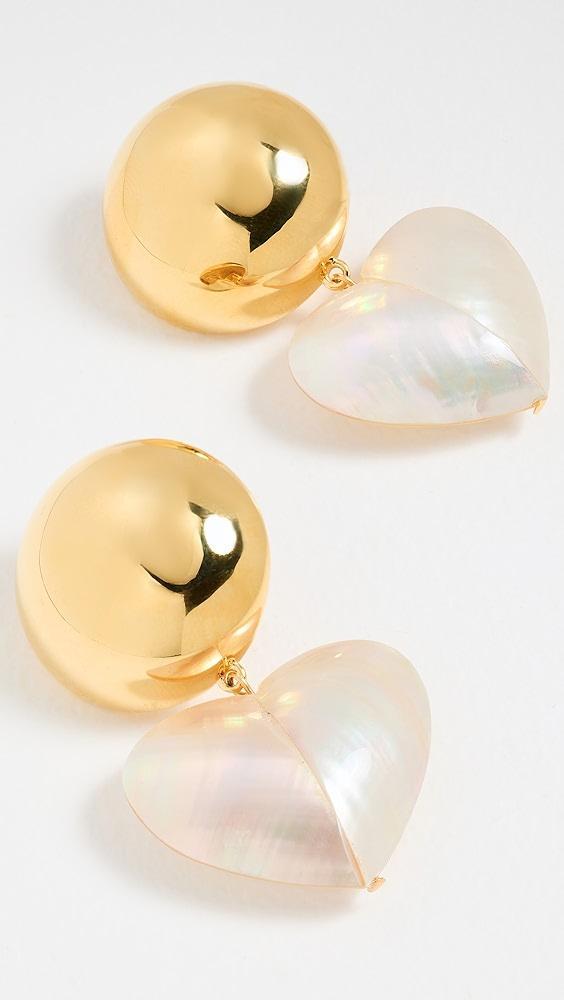 Lizzie Fortunato Rodan Heart Earrings | Shopbop Product Image