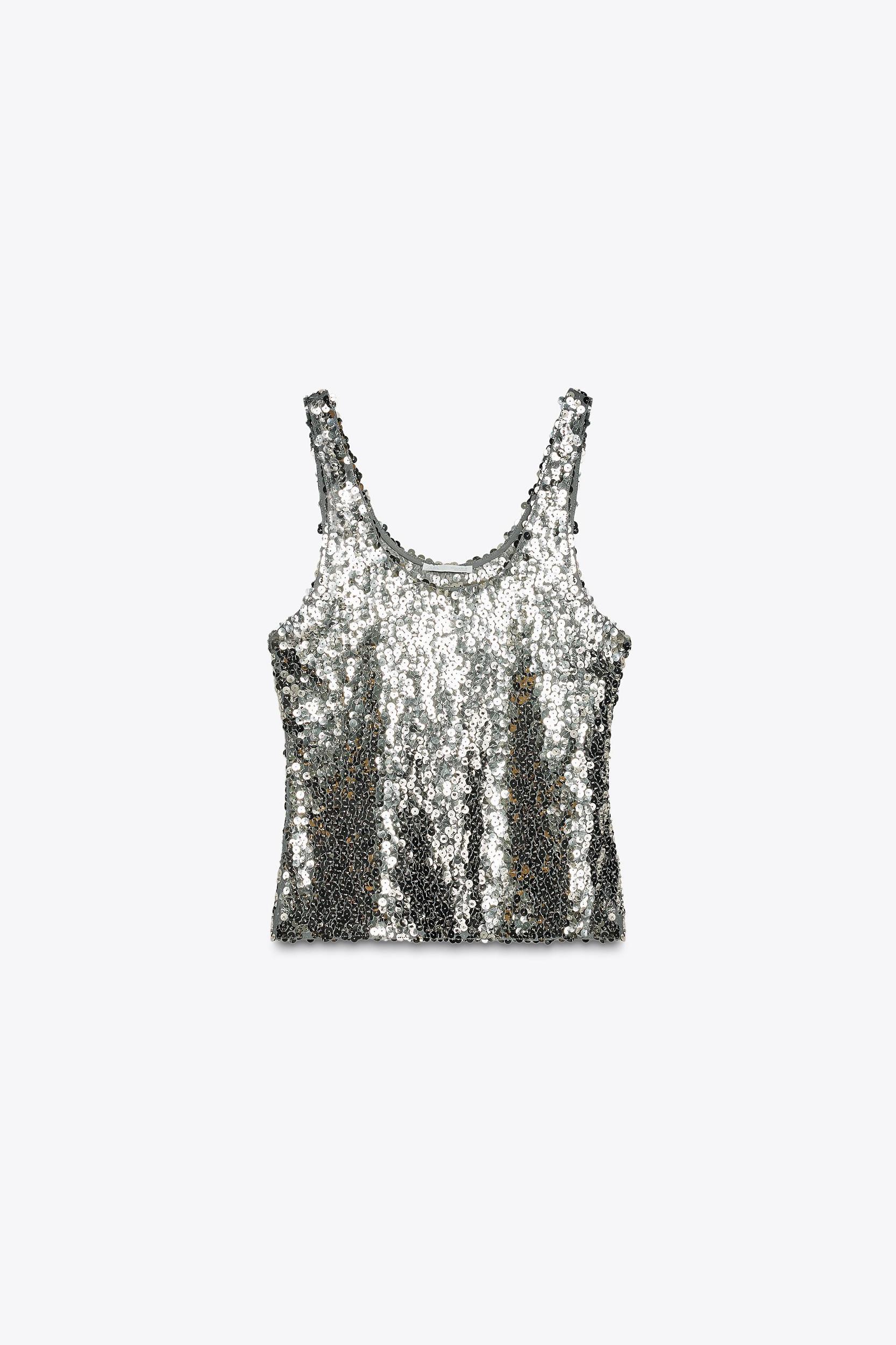SEQUIN STRAP TOP Product Image