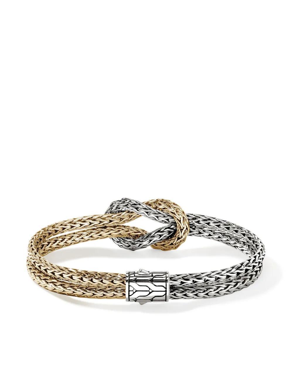 JOHN HARDY 14kt Yellow Gold Love Knot Bracelet In Silver/gold Product Image