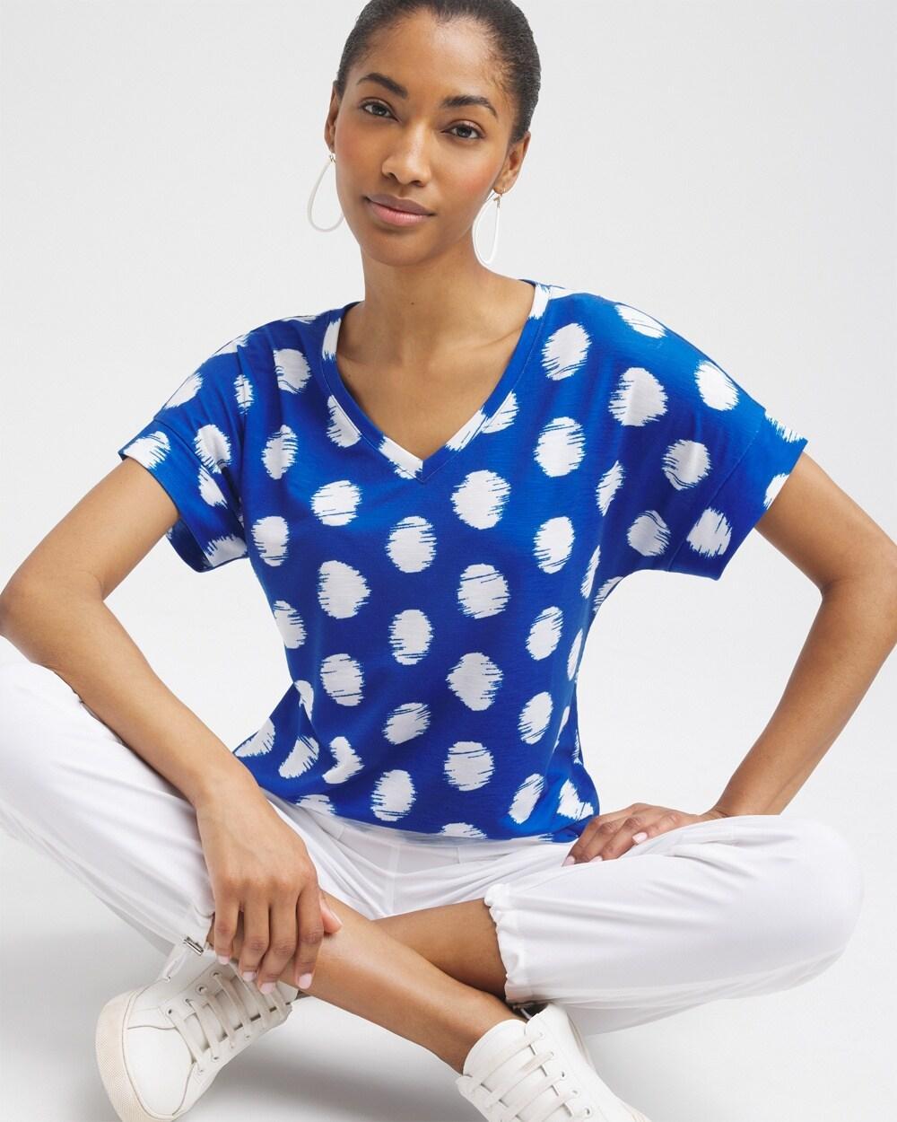 Zenergy® Dots Drop Shoulder Tee Product Image