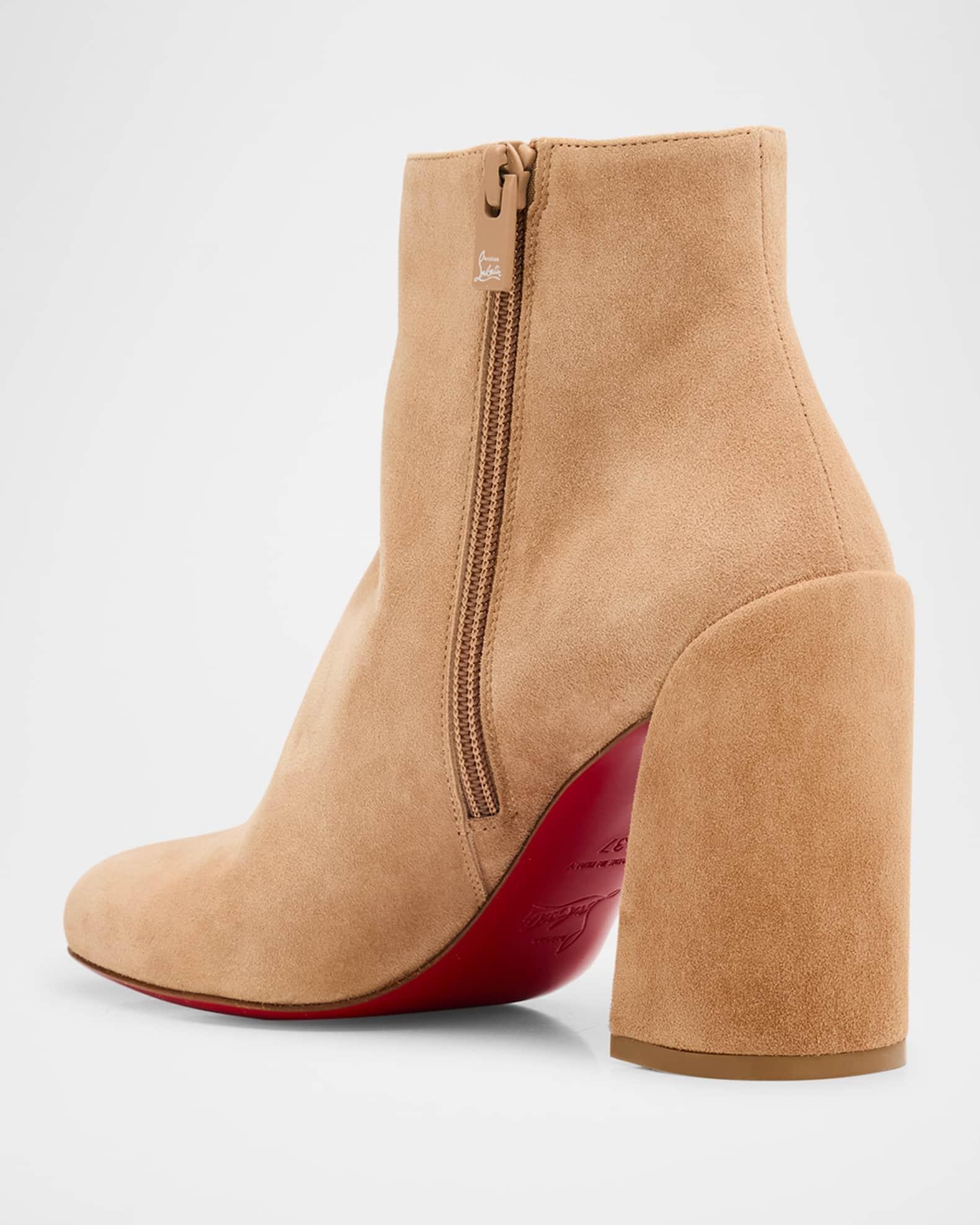 Turela Suede Red Sole Ankle Booties Product Image