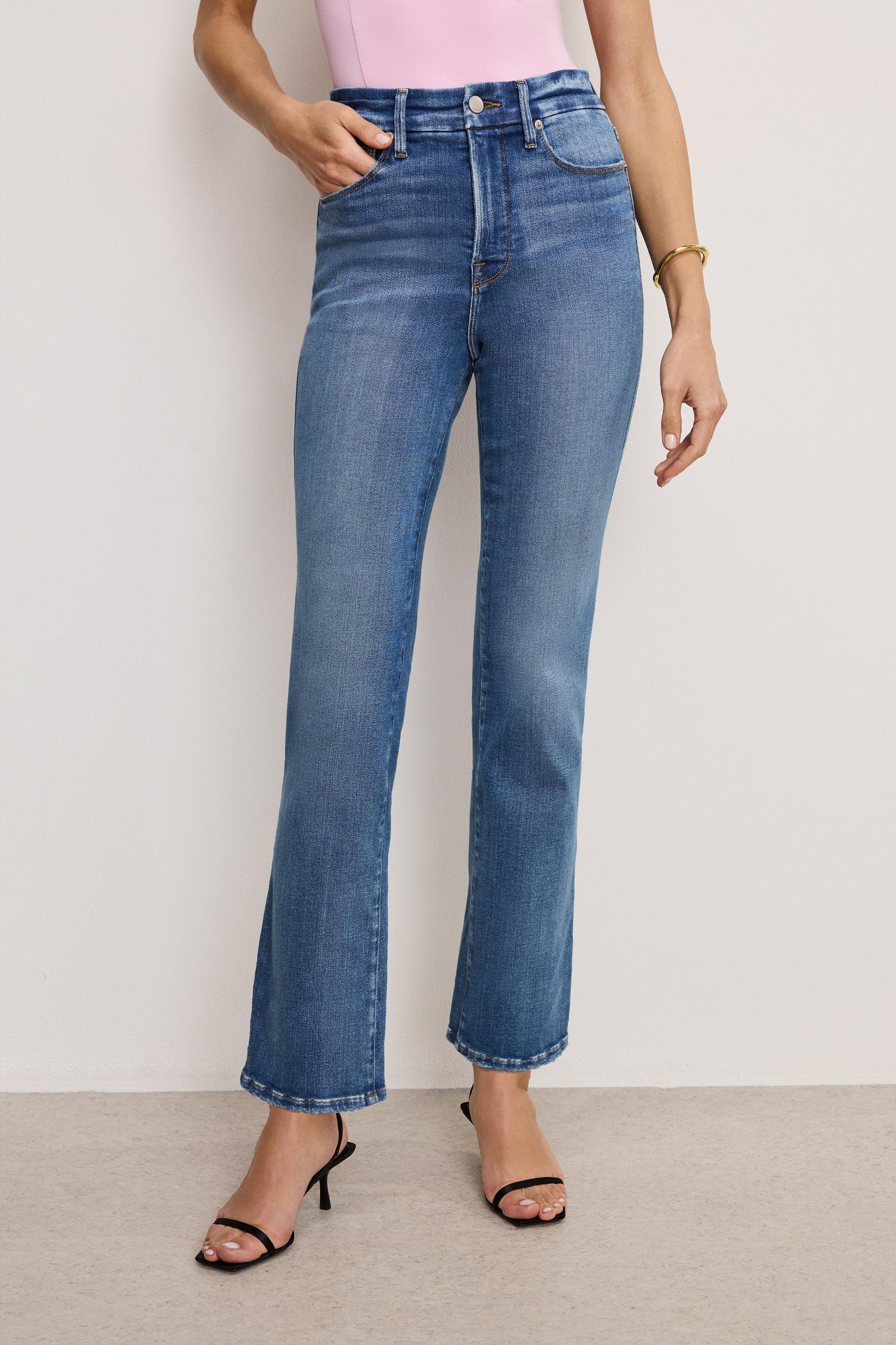 SOFT TECH GOOD CURVE STRAIGHT JEANS | INDIGO856 Product Image