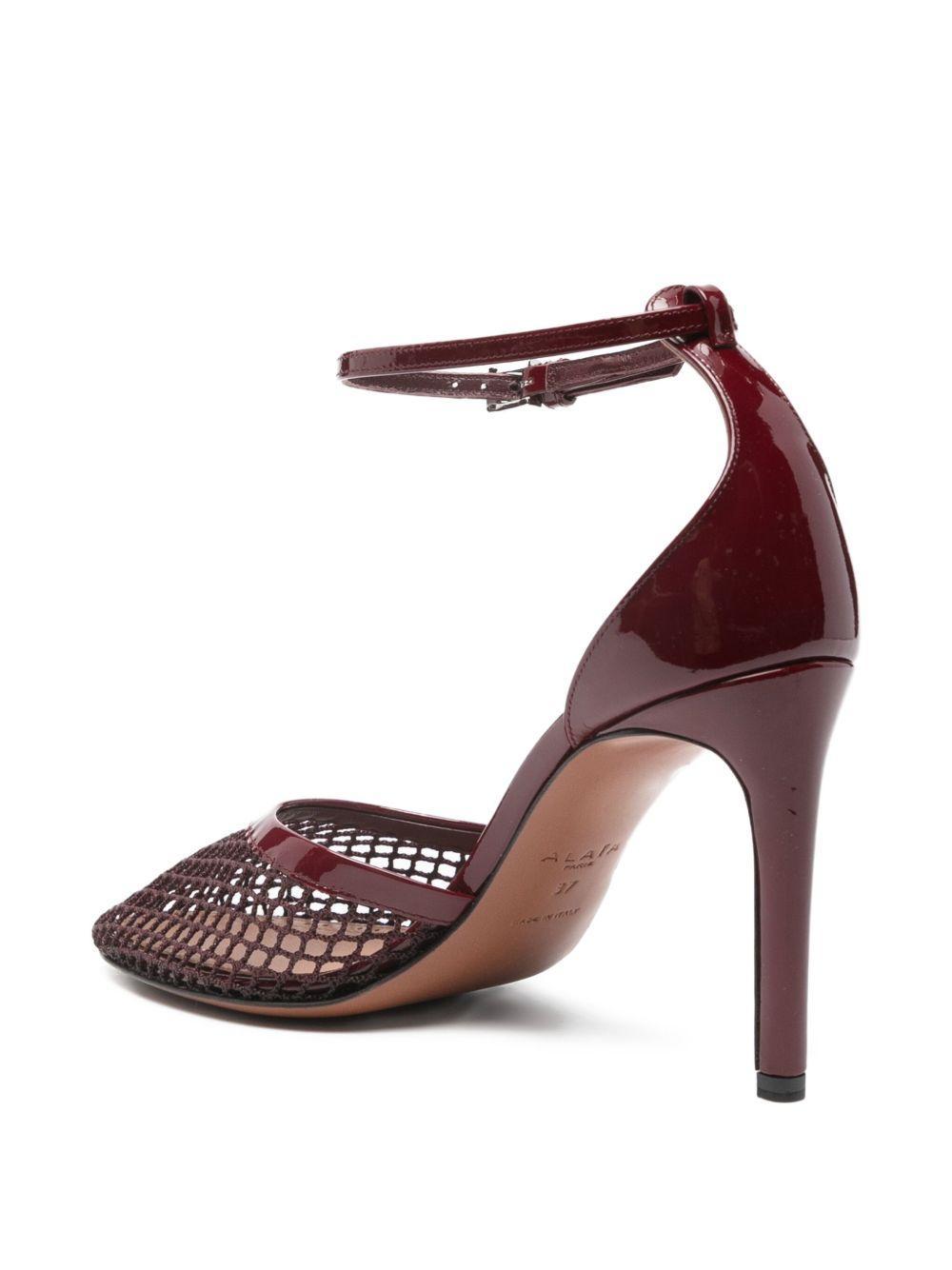 90mm ankle-strap mesh pumps Product Image