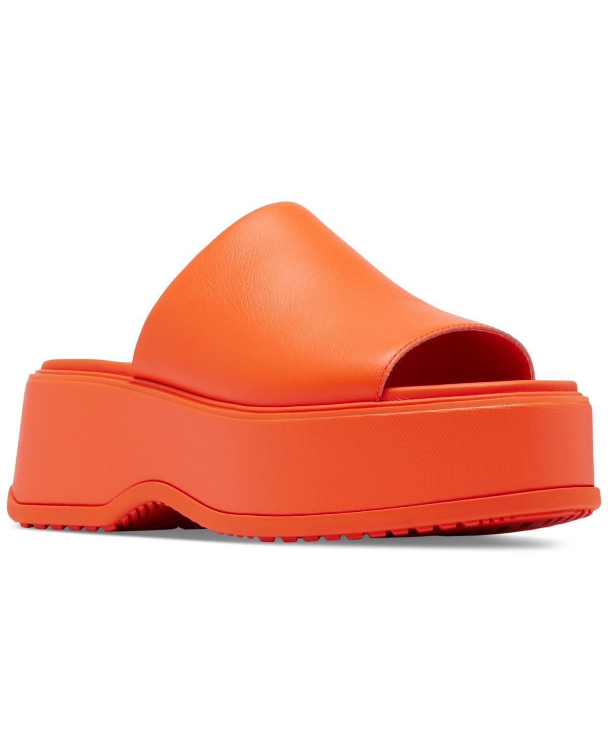 Dayspring Leather Platform Slide Sandals Product Image