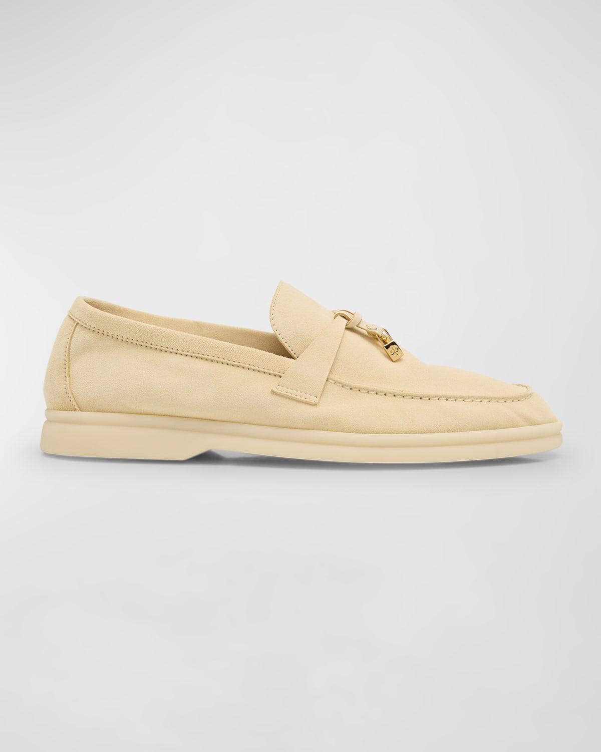 Mens Hamptons Suede Buckle Loafers Product Image