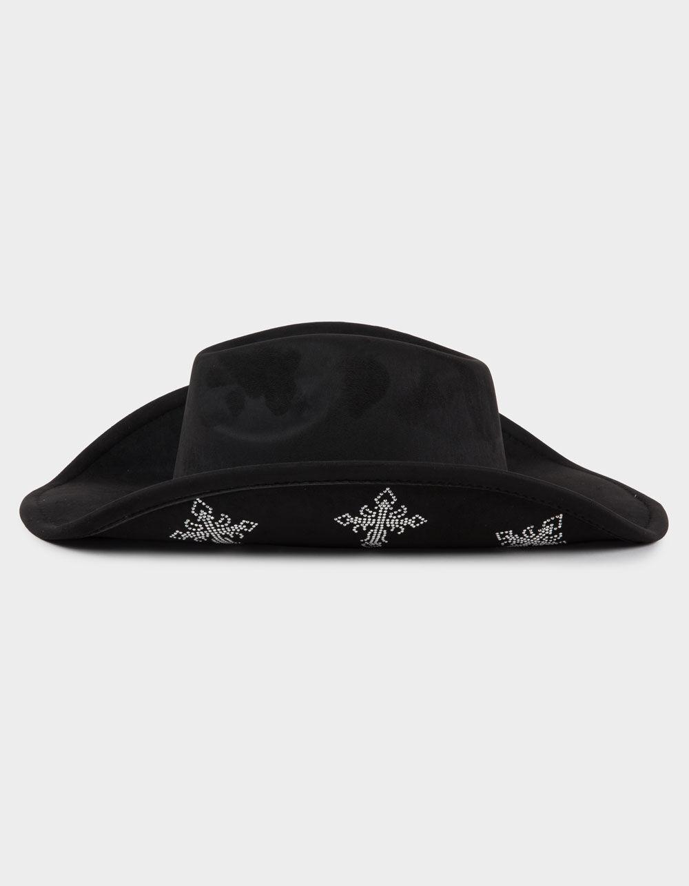 Rhinestone Cross Womens Cowboy Hat Product Image