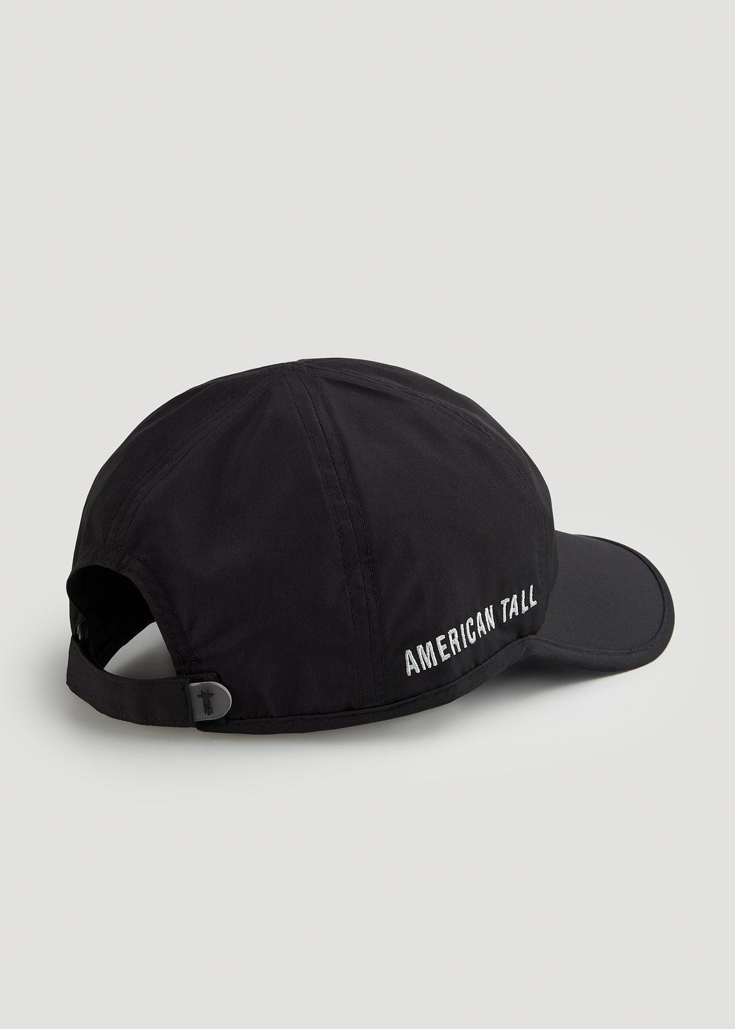 Lightweight Performance Hat for Tall Men in Black Male Product Image
