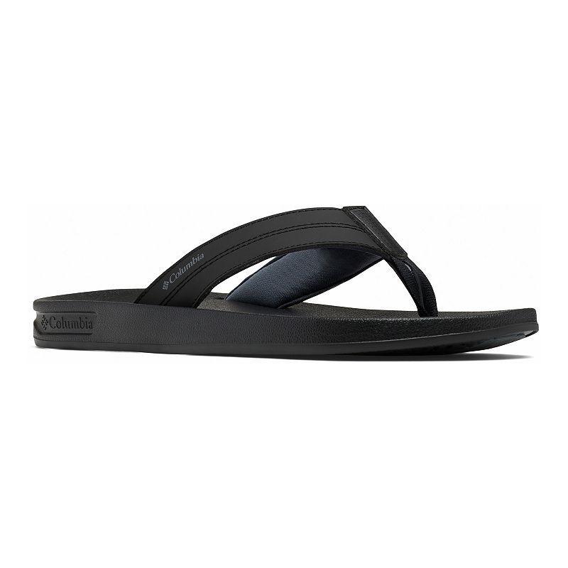 Columbia Mens Hood River Flip-Flop Sandal - Black Product Image