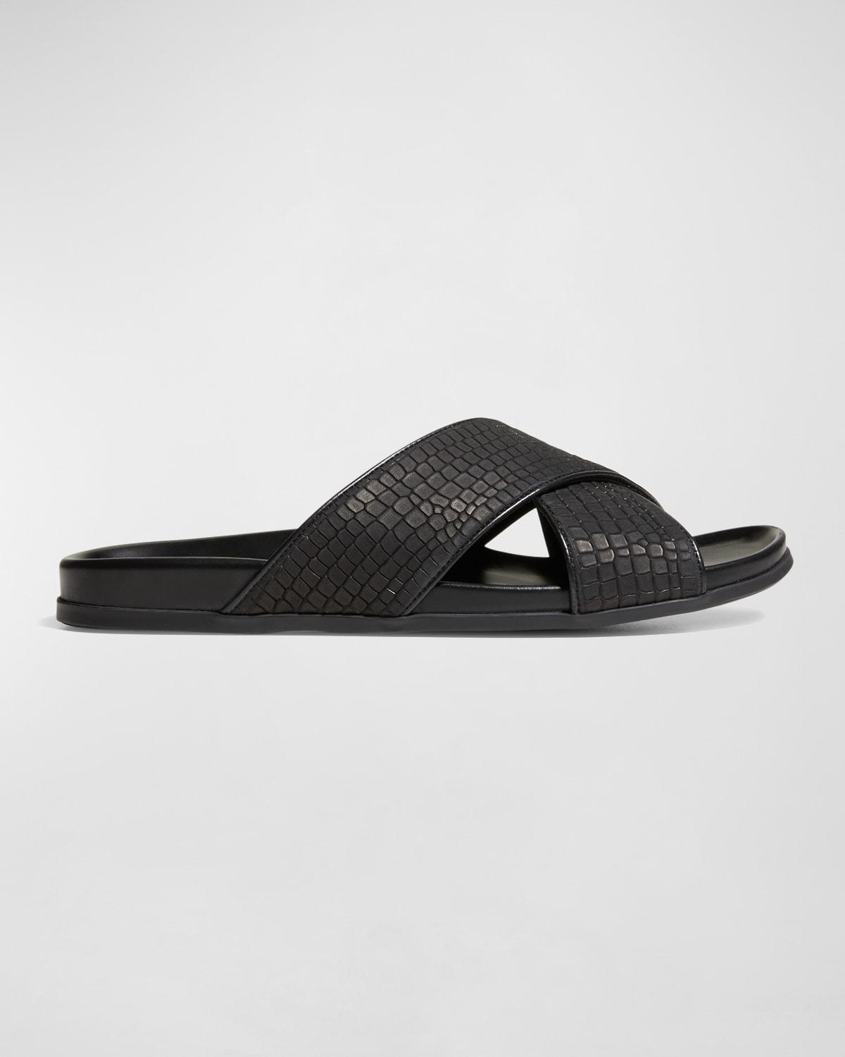 Mens Chiltern Leather Slide Sandals Product Image