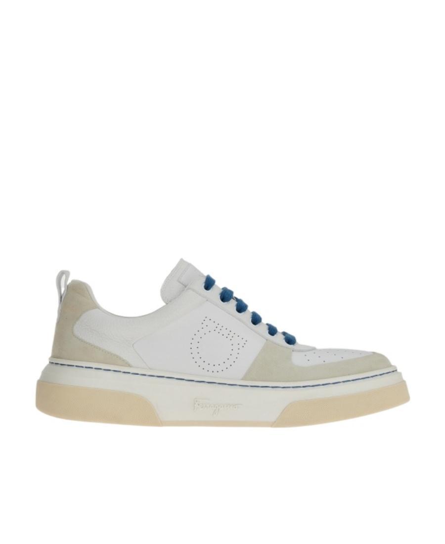 FERRAGAMO Cassina Low-top Sneakers In White Product Image