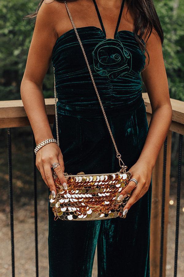 Bring The Sparkle Sequin Purse In Gold Product Image