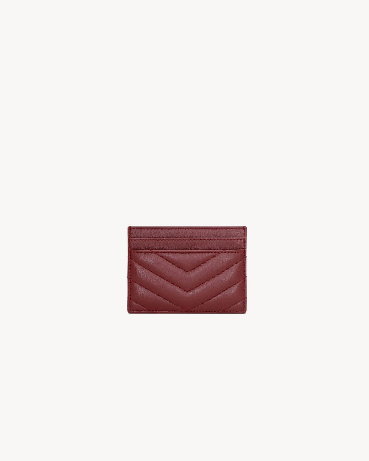 CASSANDRE MATELASSÉ card case in lambskin | Saint Laurent | YSL.com Product Image