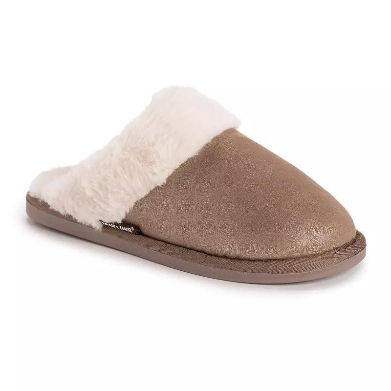 MUK LUKS Annika Women's Scuff Slippers, Size: Large, Brown Product Image