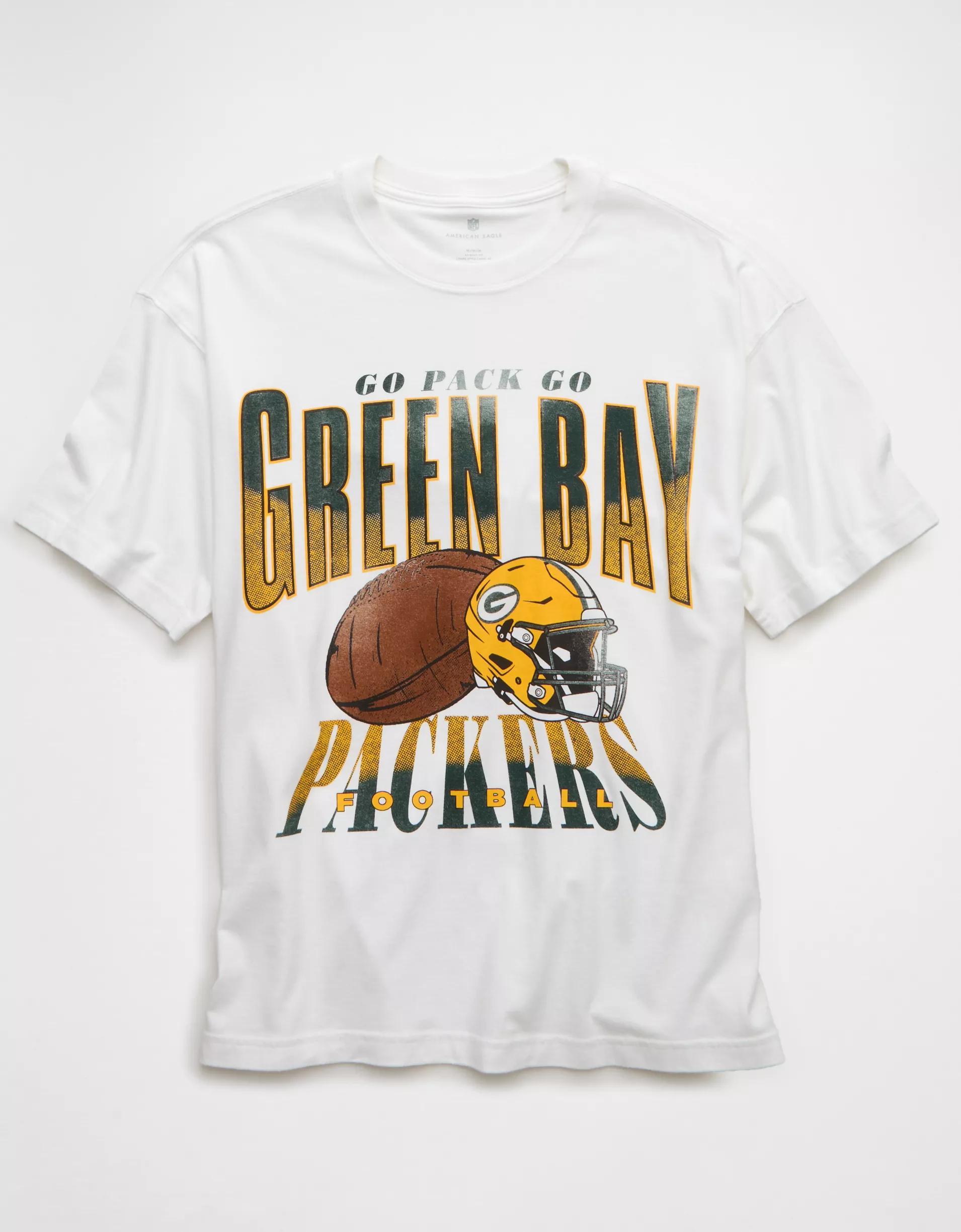AE Boxy NFL Green Bay Packers Graphic T-Shirt Product Image