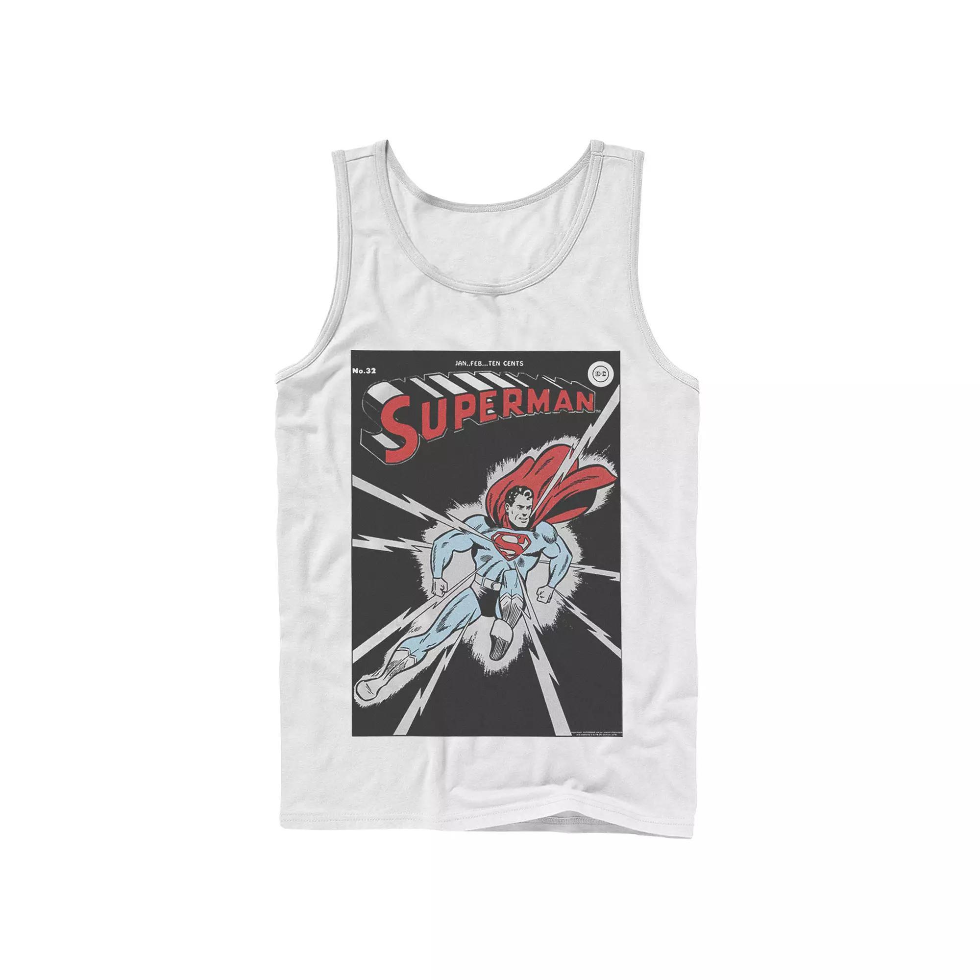 Men's DC Comics Superman No. 32 Comic Cover Poster Tank Top,  Product Image
