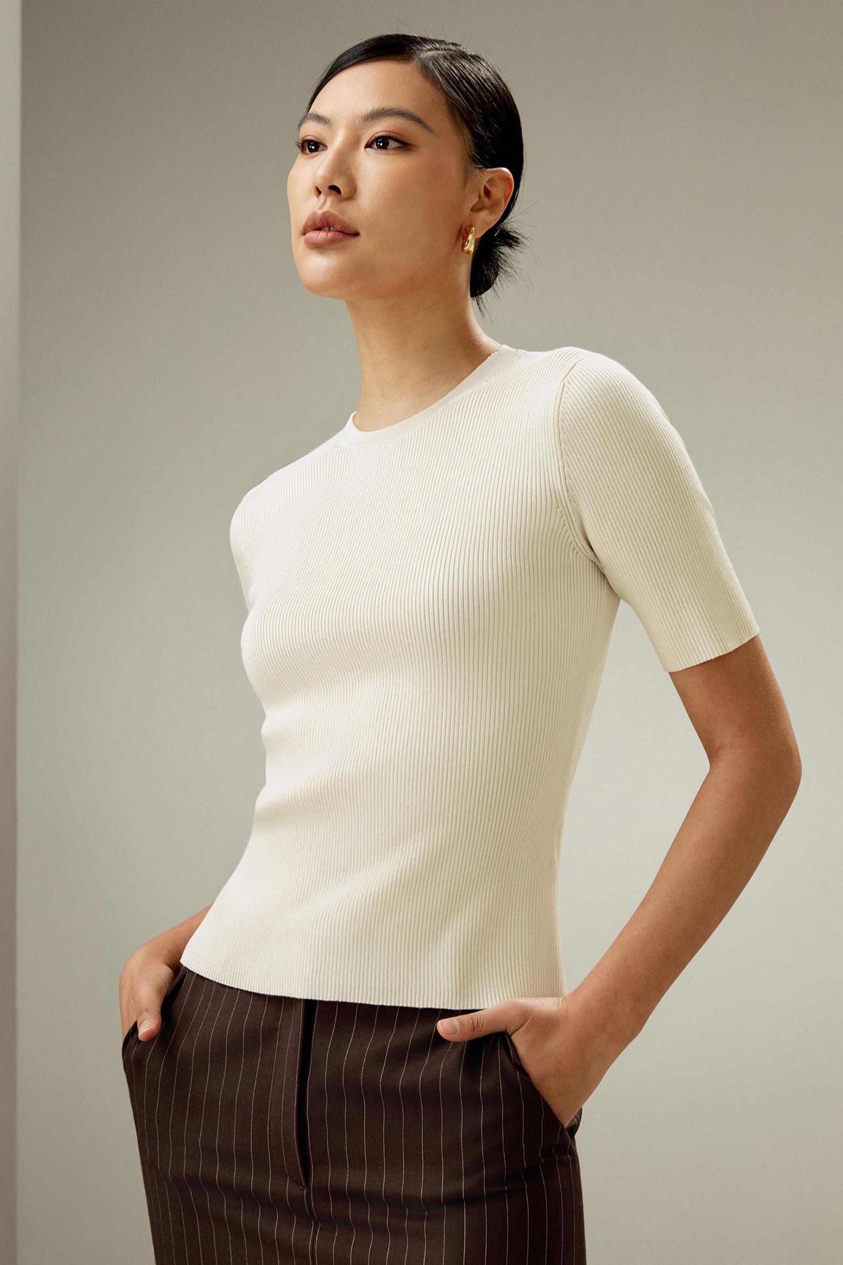 Essential Silk Knit Top Product Image