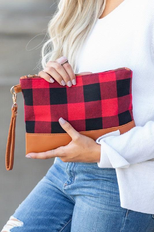 Buffalo Plaid Clutch Product Image