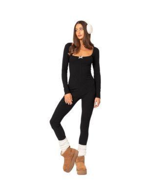 Womens Cloud 9 ribbed jumpsuit Product Image