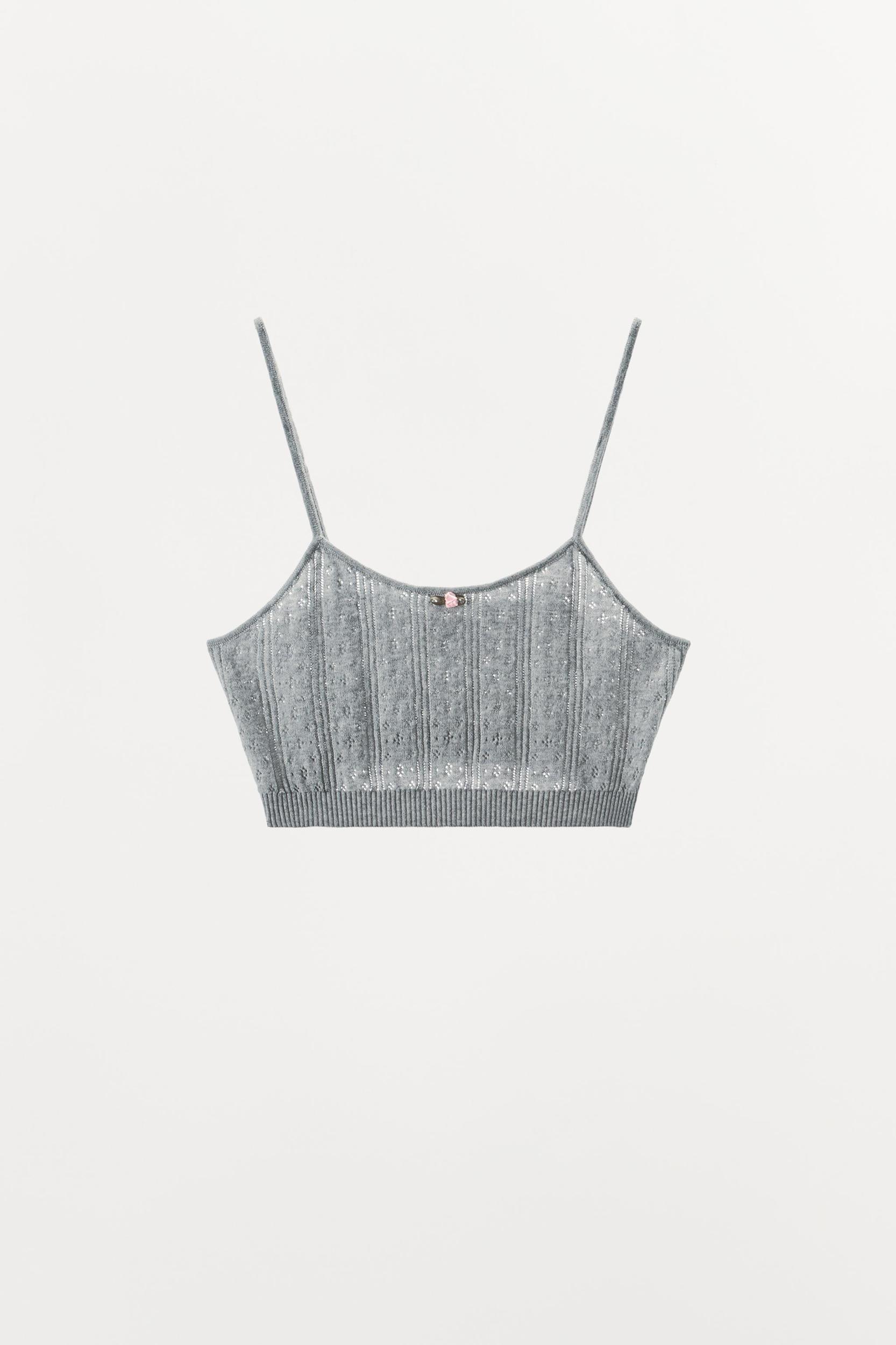 POINTELLE FLORAL BRALETTE Product Image