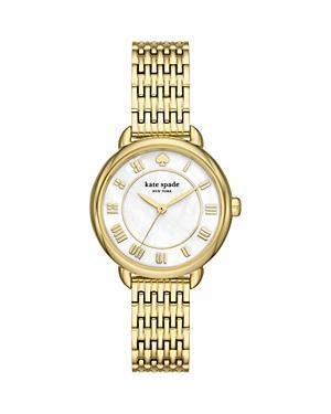 kate spade new york Womens Lily Avenue Three Hand Two Tone Stainless Steel Bracelet Watch Product Image