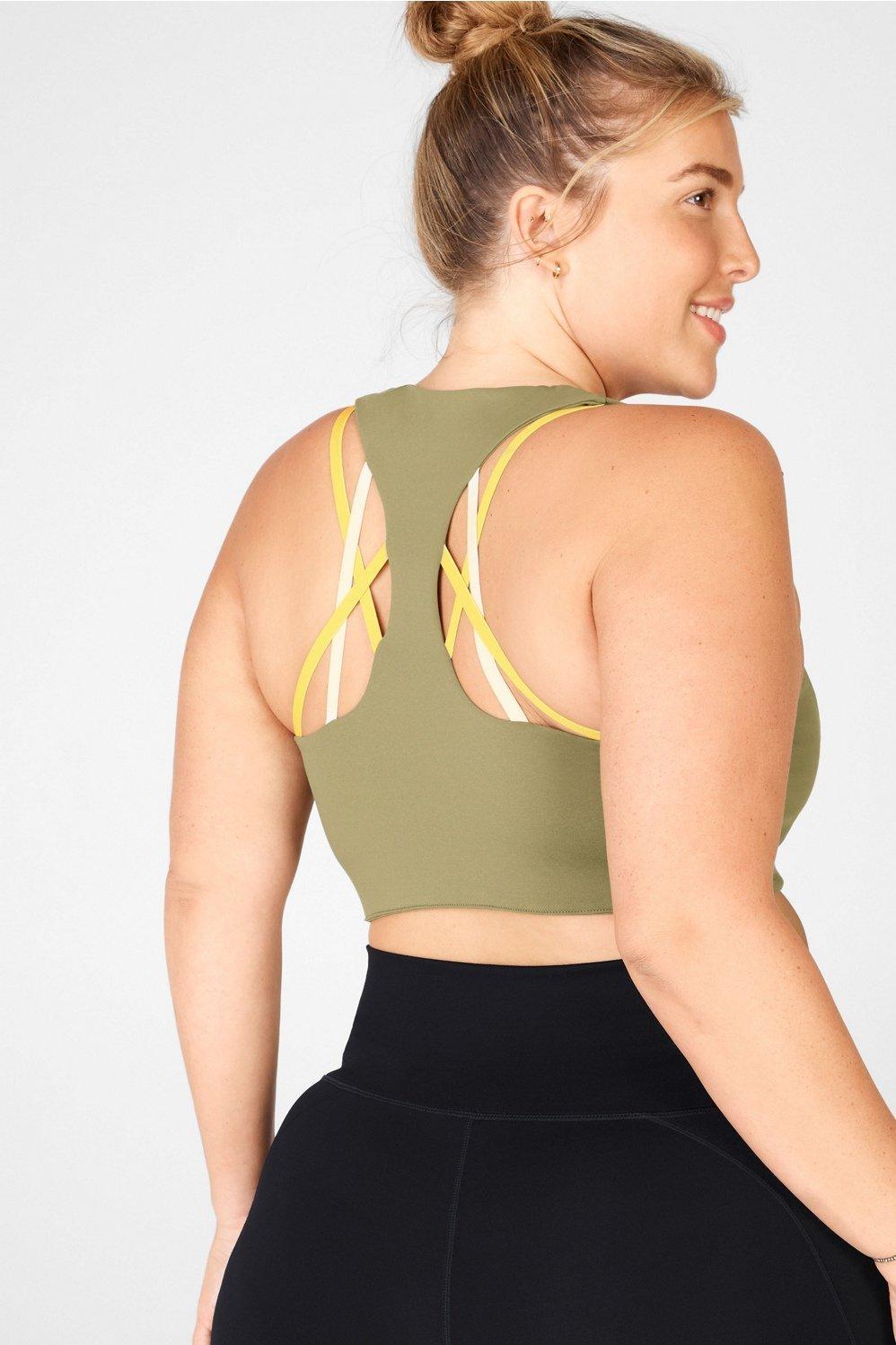 Fabletics Kessler High Impact Sports Bra Womens green plus Size 4X Product Image