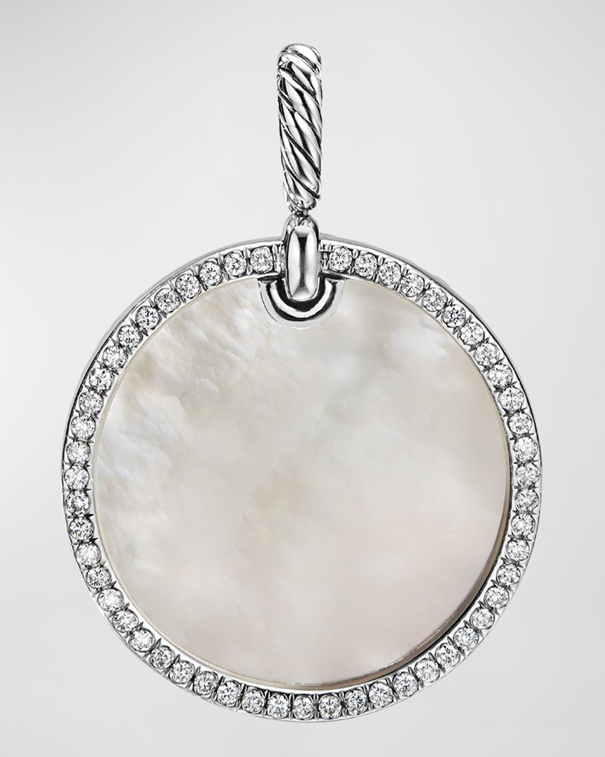 24mm DY Elements Pendant with Diamonds in Silver Product Image