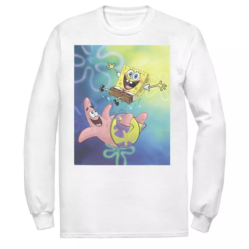 Men's Nickelodeon Spongebob Squarepants Patricks Star Best Buddies Long Sleeve Graphic Tee,  Product Image