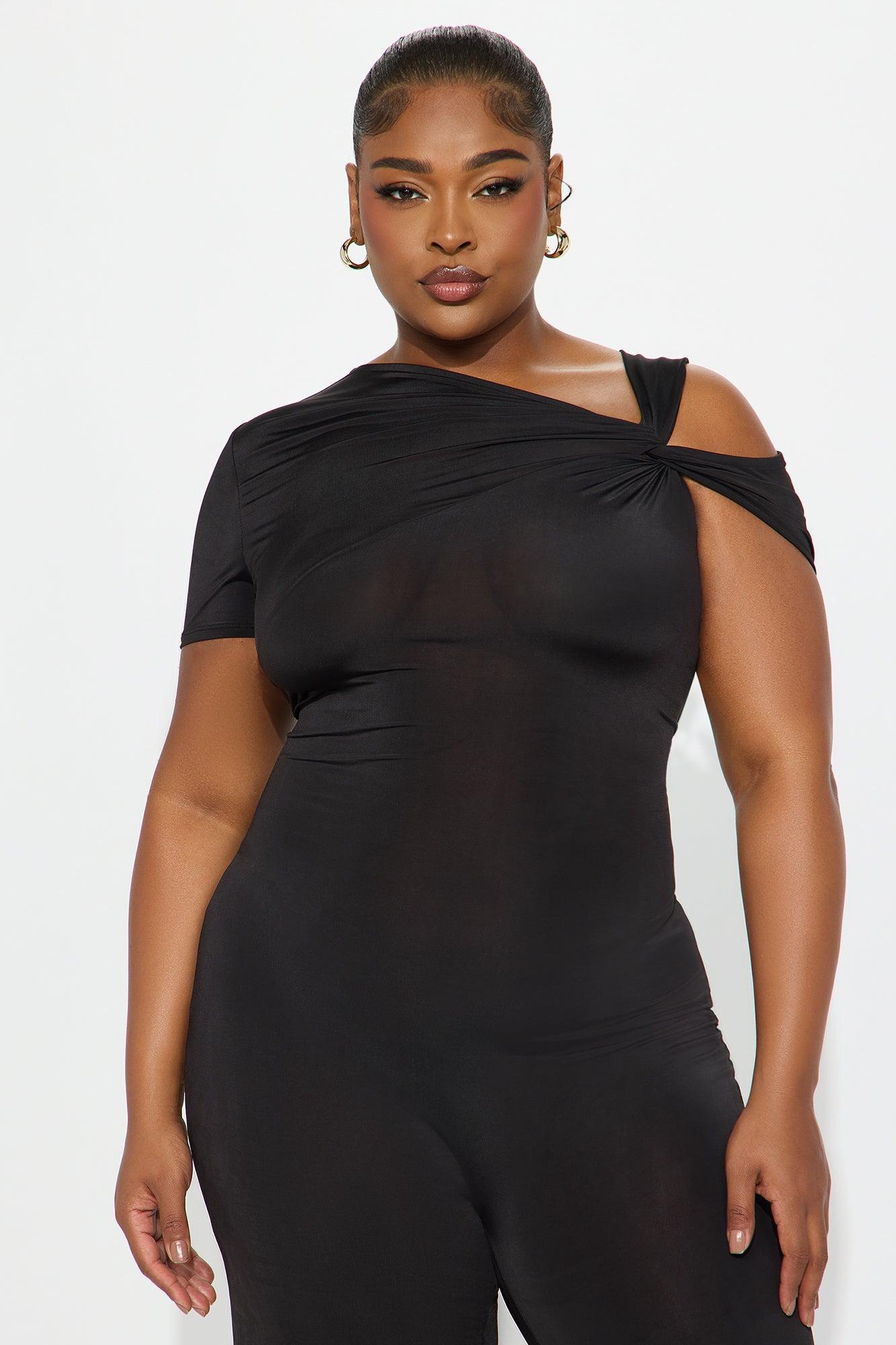 Twist It Up Cut Out Jumpsuit - Black Female Product Image