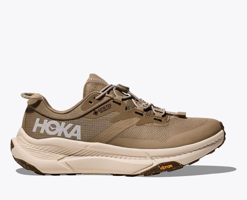 HOKA Mens Transport GTX Shoes in Frost/Gold, Size 8.5 Product Image