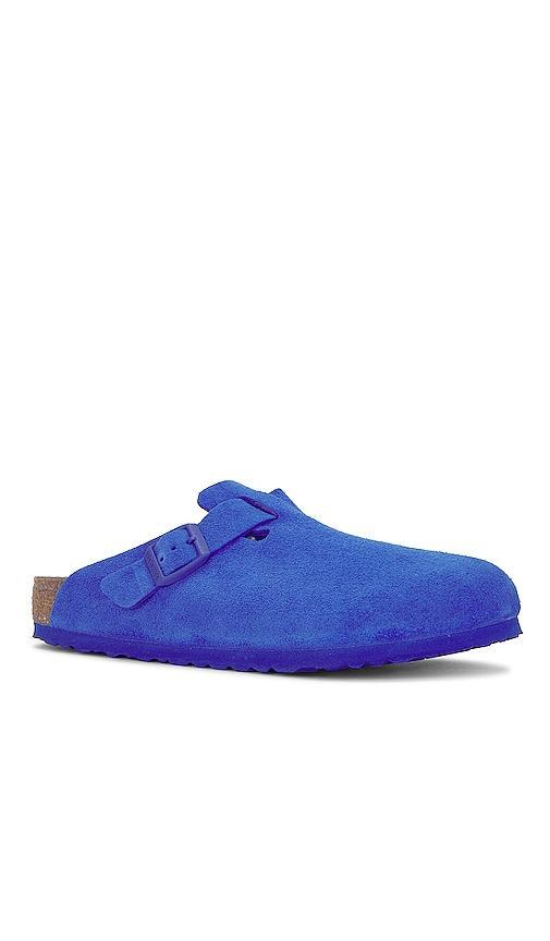 Birkenstock Mens Boston Suede U - Shoes Blue/Blue Product Image