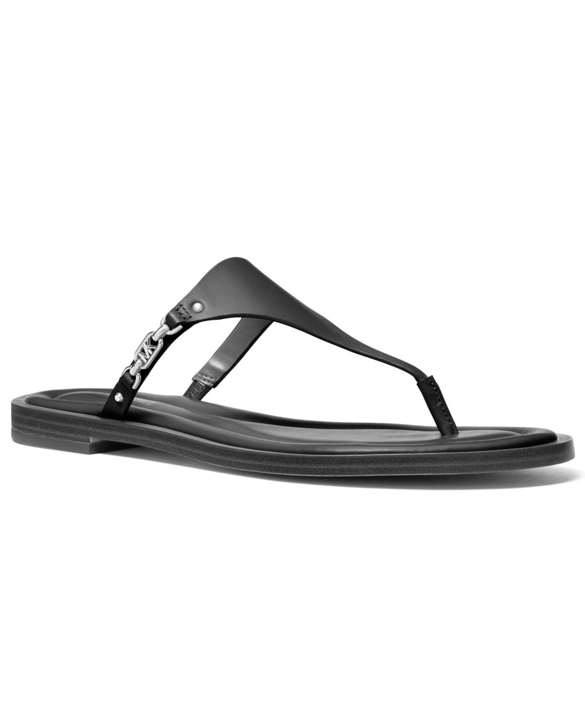 Michael Michael Kors Womens Daniella Leather Flat Thong Sandals Product Image