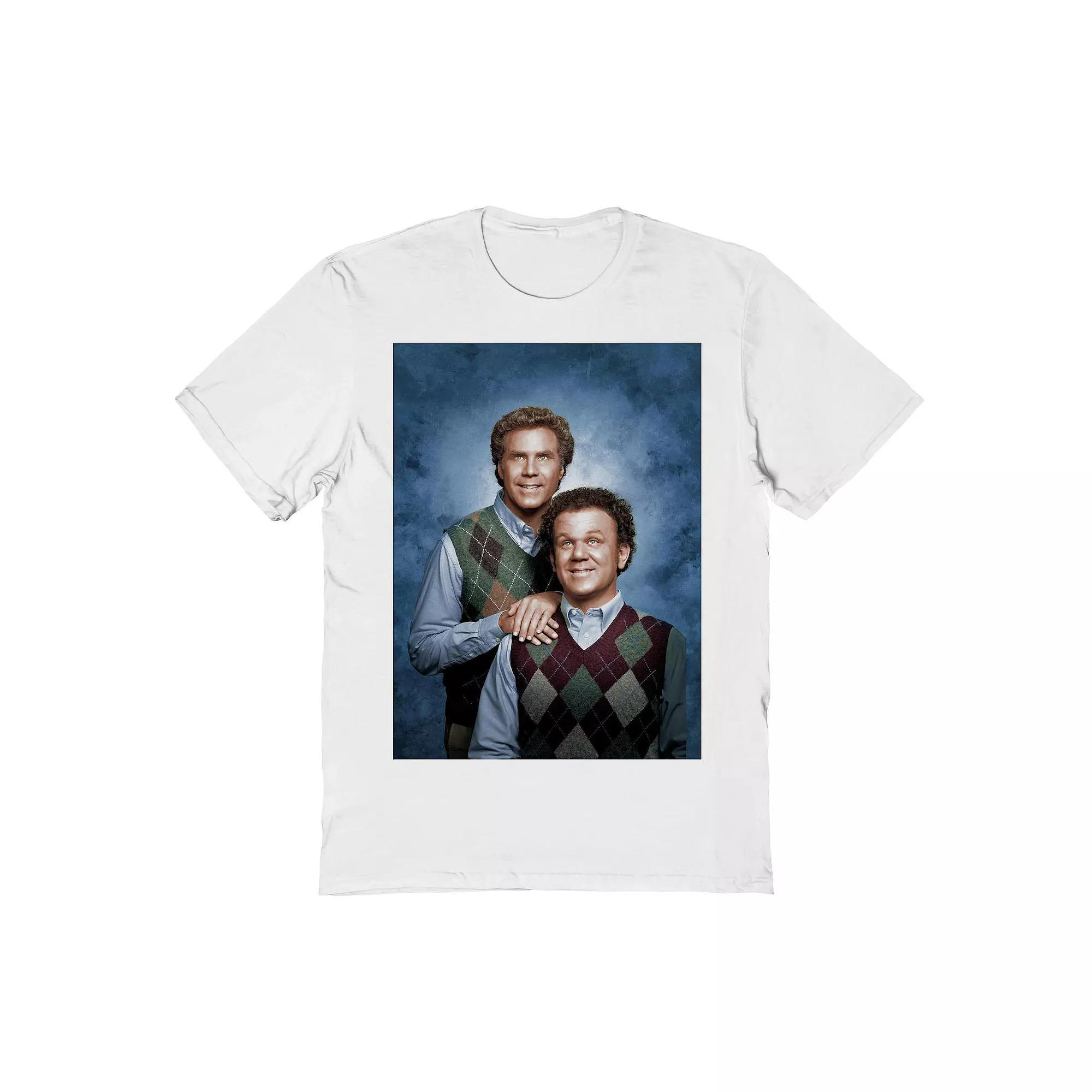 Men's Step Brothers Portrait Graphic Tee, Size: Large, White Product Image