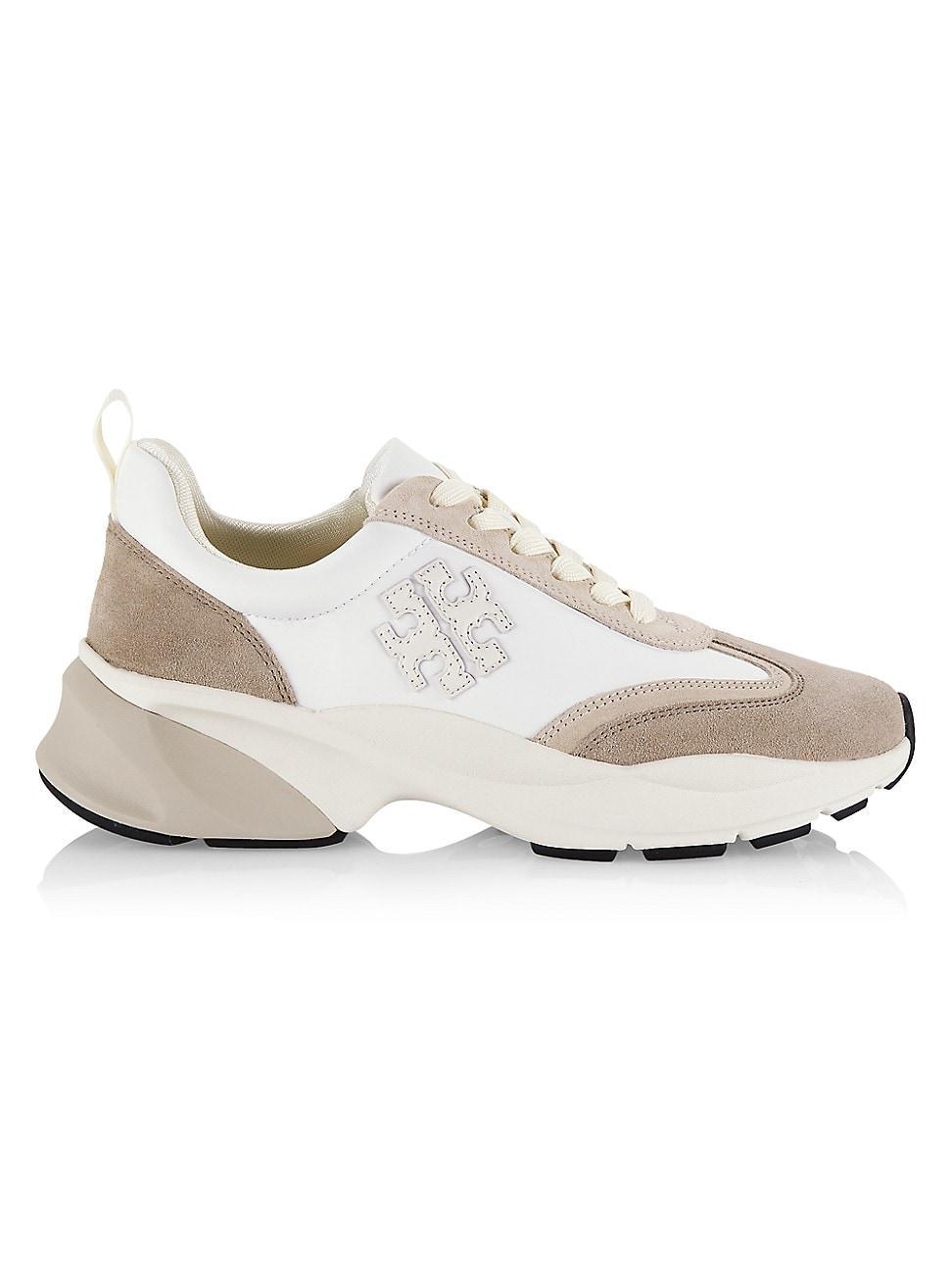 Tory Burch Good Luck Trainer Cream/Black) Women's Shoes Product Image