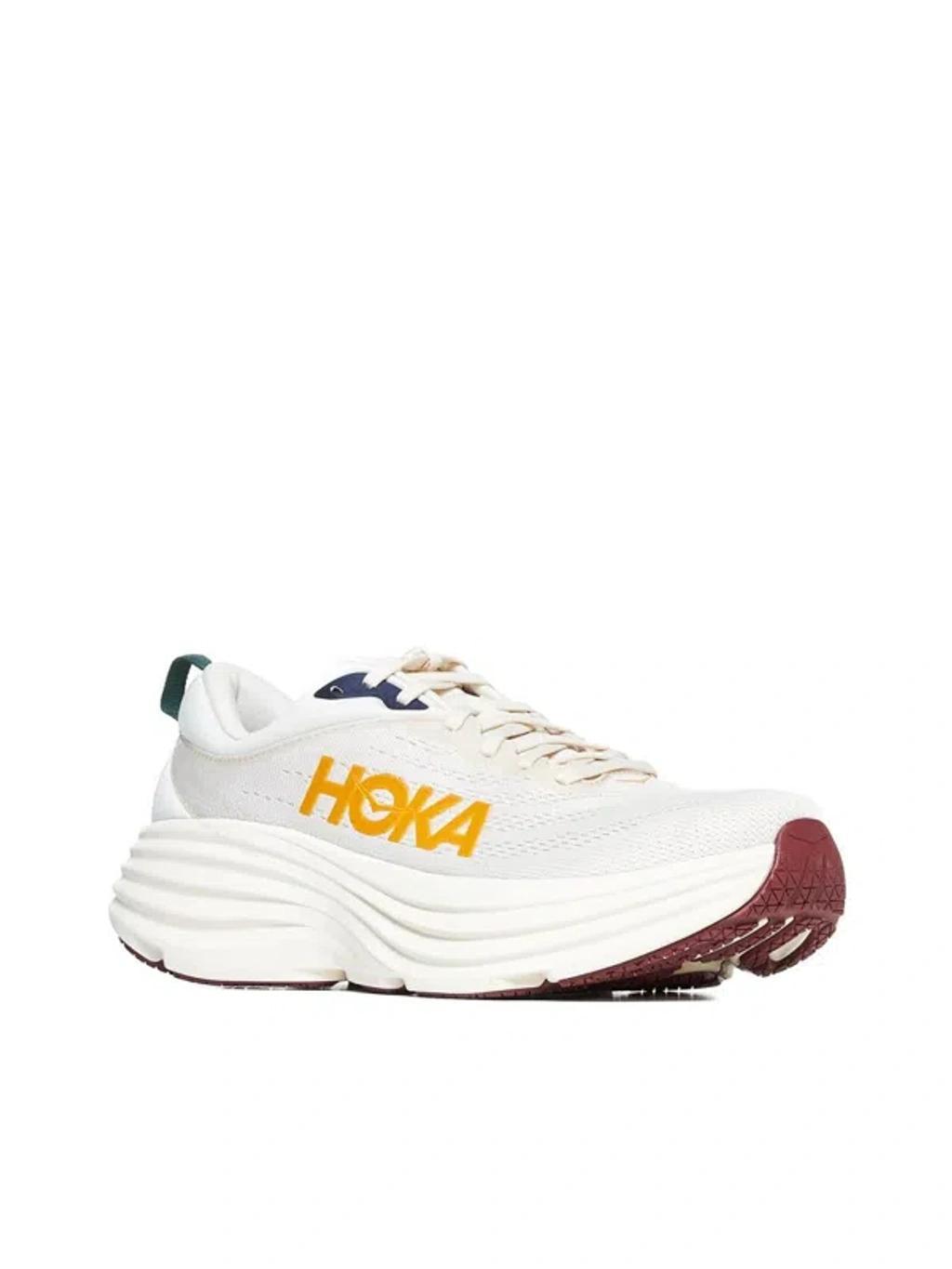 HOKA Bondi 8 Mesh Sneakers In Neutrals Product Image