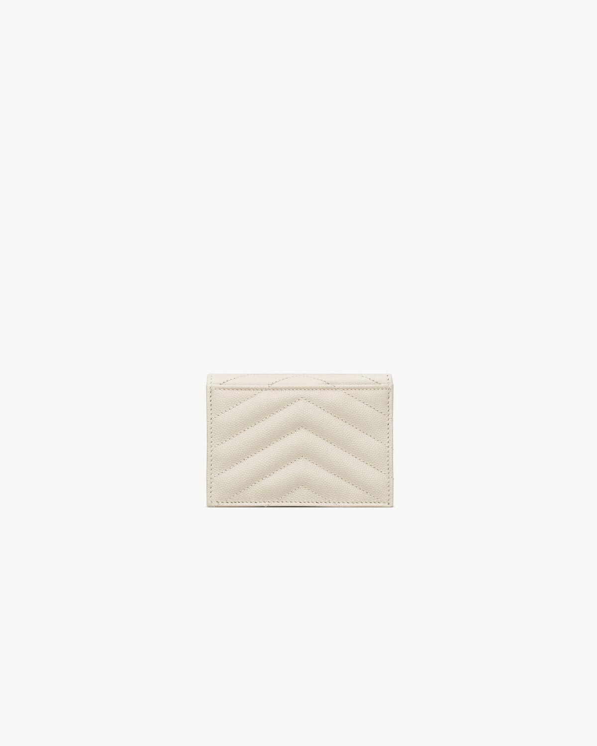 CASSANDRE MATELASSÉ FRAGMENTS CARD CASE IN LAMBSKIN | Saint Laurent | YSL.com Product Image