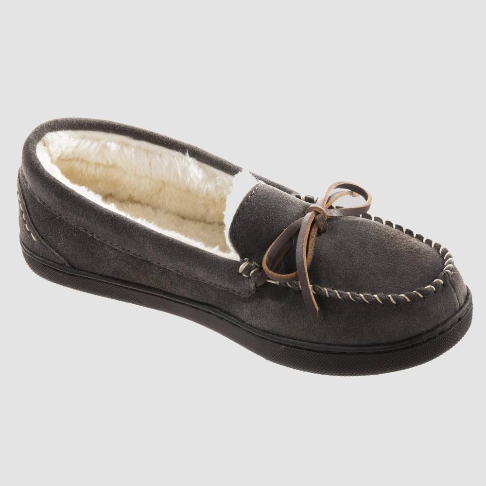 Isotoner Womens Genuine Suede Moccasin Slippers - Tan M Product Image