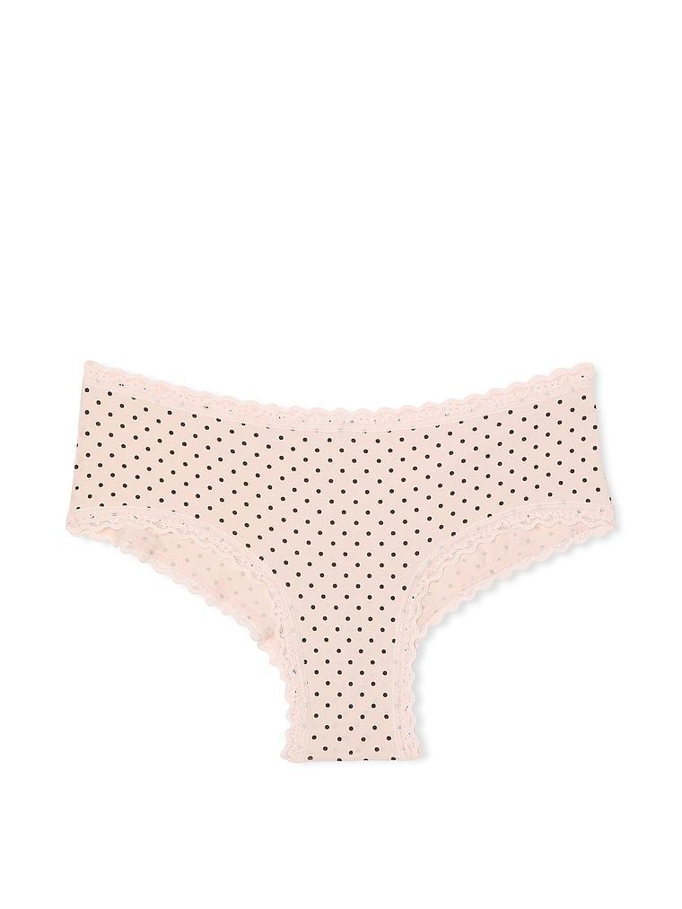 Cotton Lace-Waist Cheeky Panty Product Image