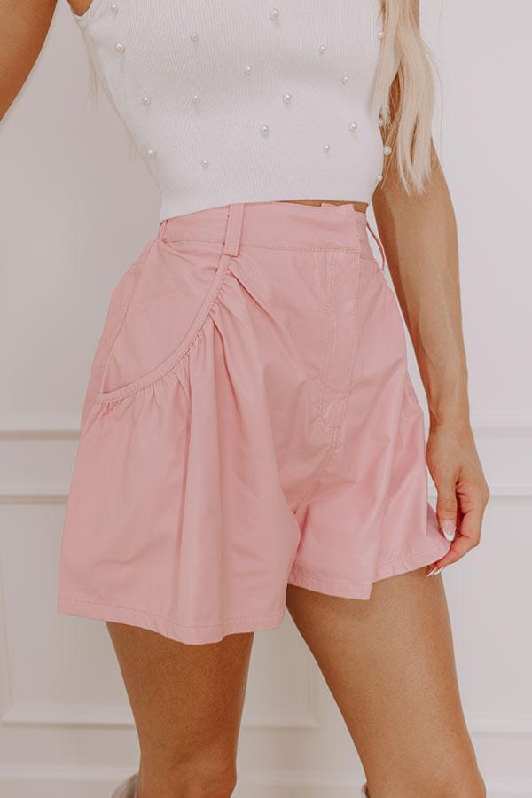 The Juliet High Waist Faux Leather Shorts Product Image