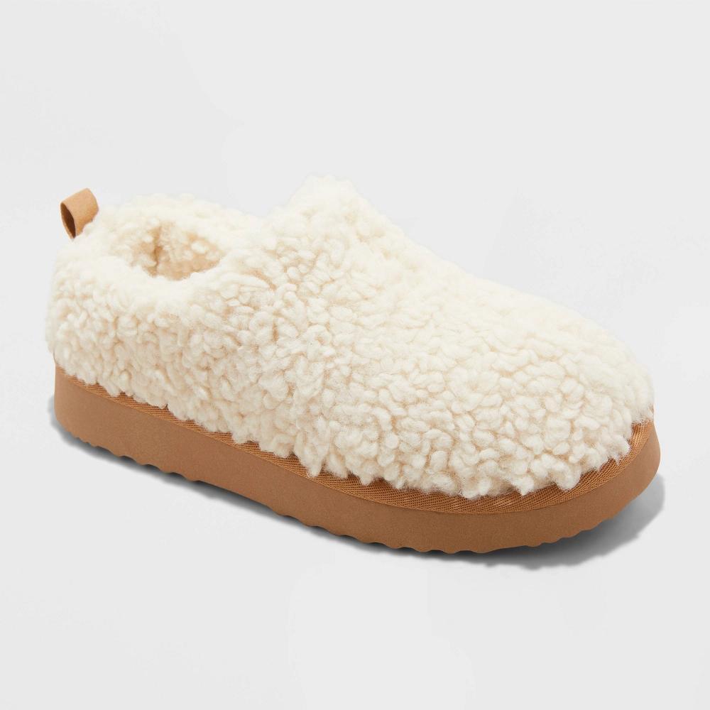 Women's Mia Faux Shearling Clog Slippers - Auden™ Beige Product Image