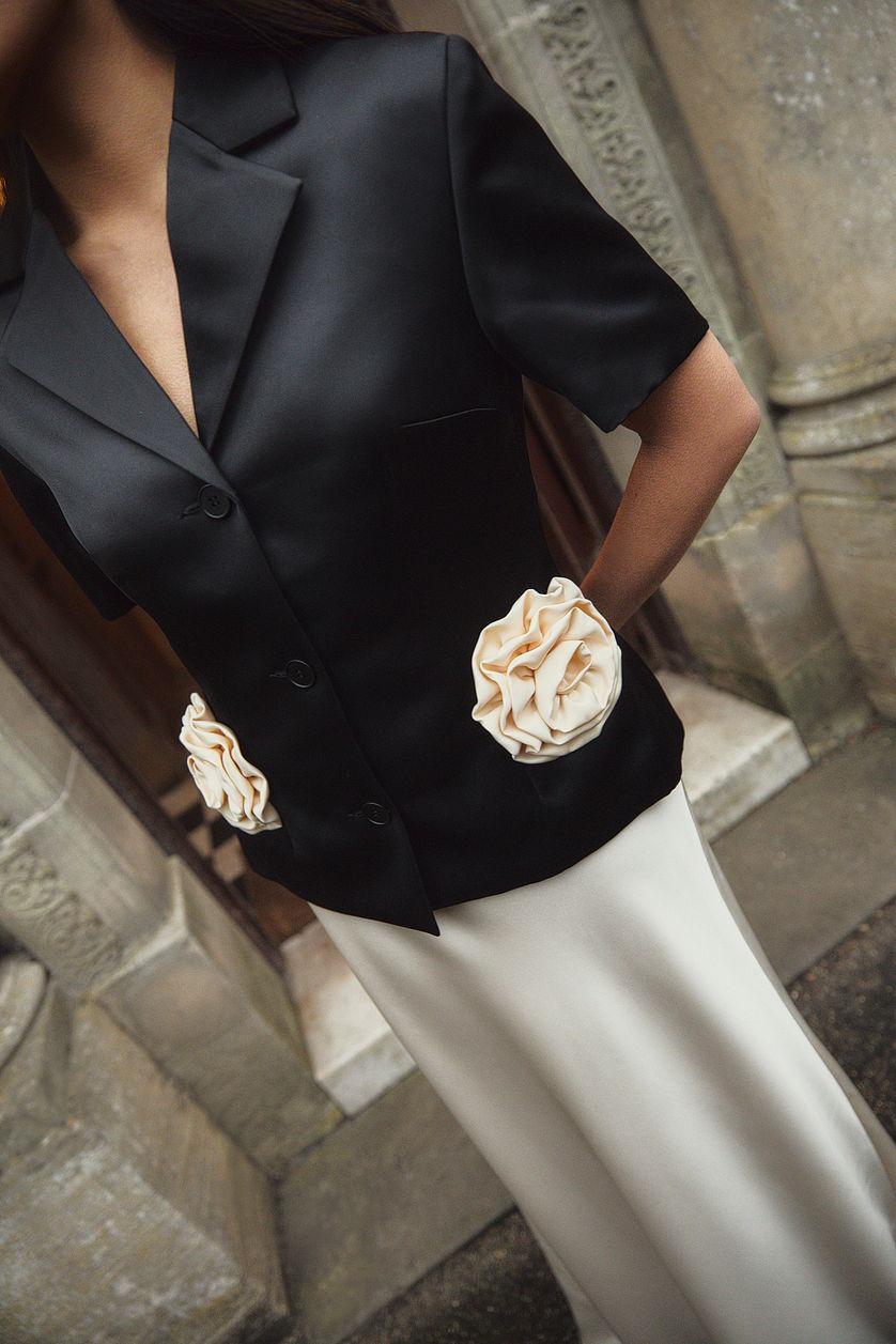 Short Sleeve Blazer Product Image